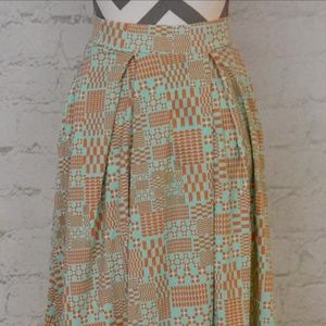 LuLaRoe Madison Pleated Skirt with Pockets XL NWT